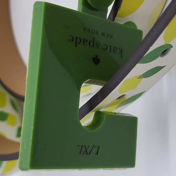 1473- Kate Spade Leather Lemon Print Fanny Pack Women's Belt Size L/XL NWT - Picture 5 of 12